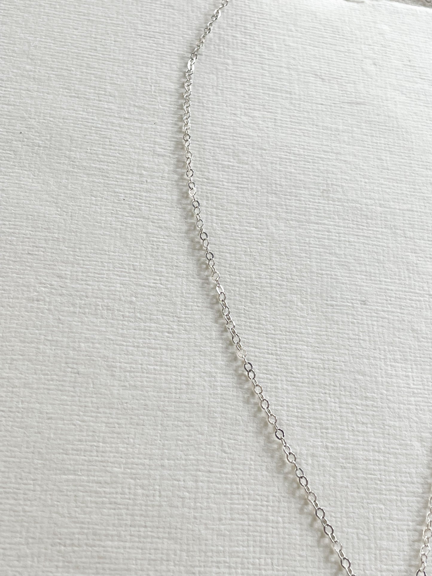 Sterling Silver Double Drop Lariat Necklace