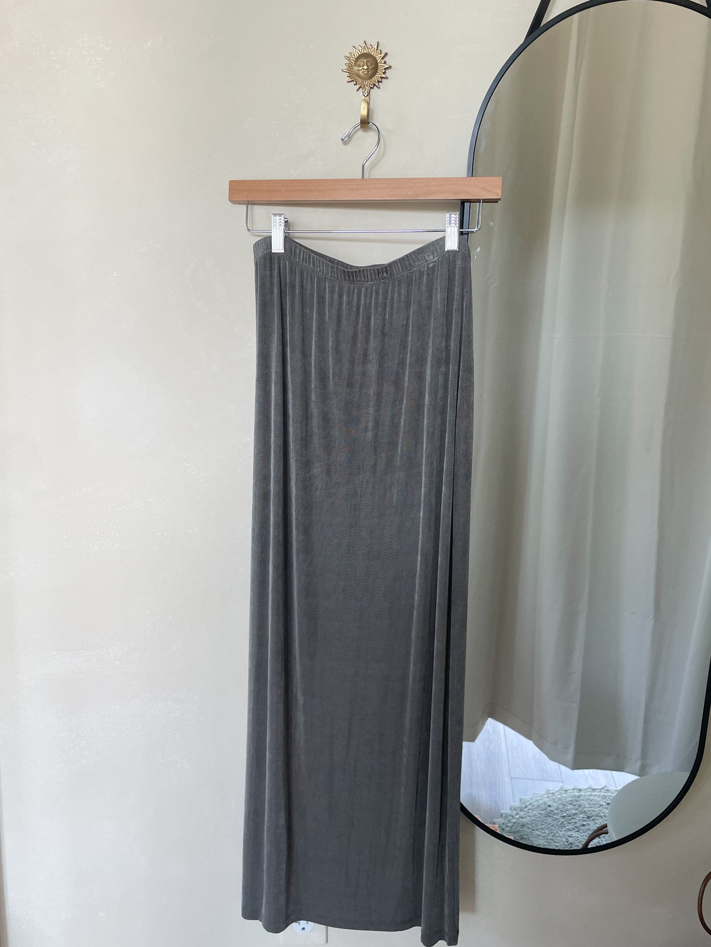 90s Metallic Maxi Skirt