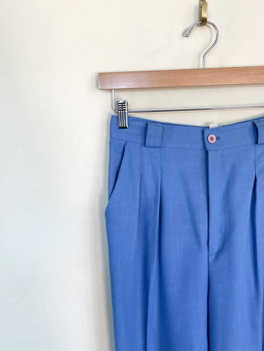 Vintage Blue  High WaistedTrousers