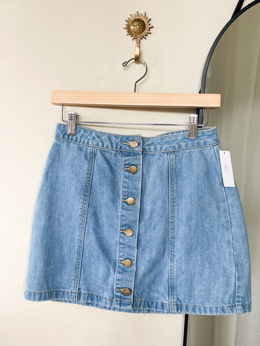 Denim Mini Skirt