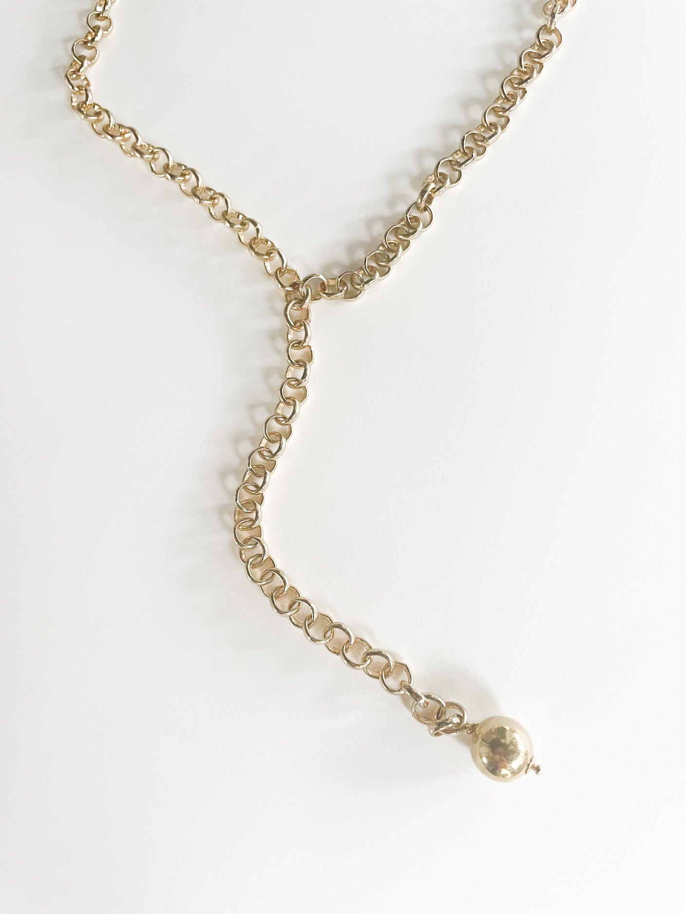 Chunky Lariat Necklace