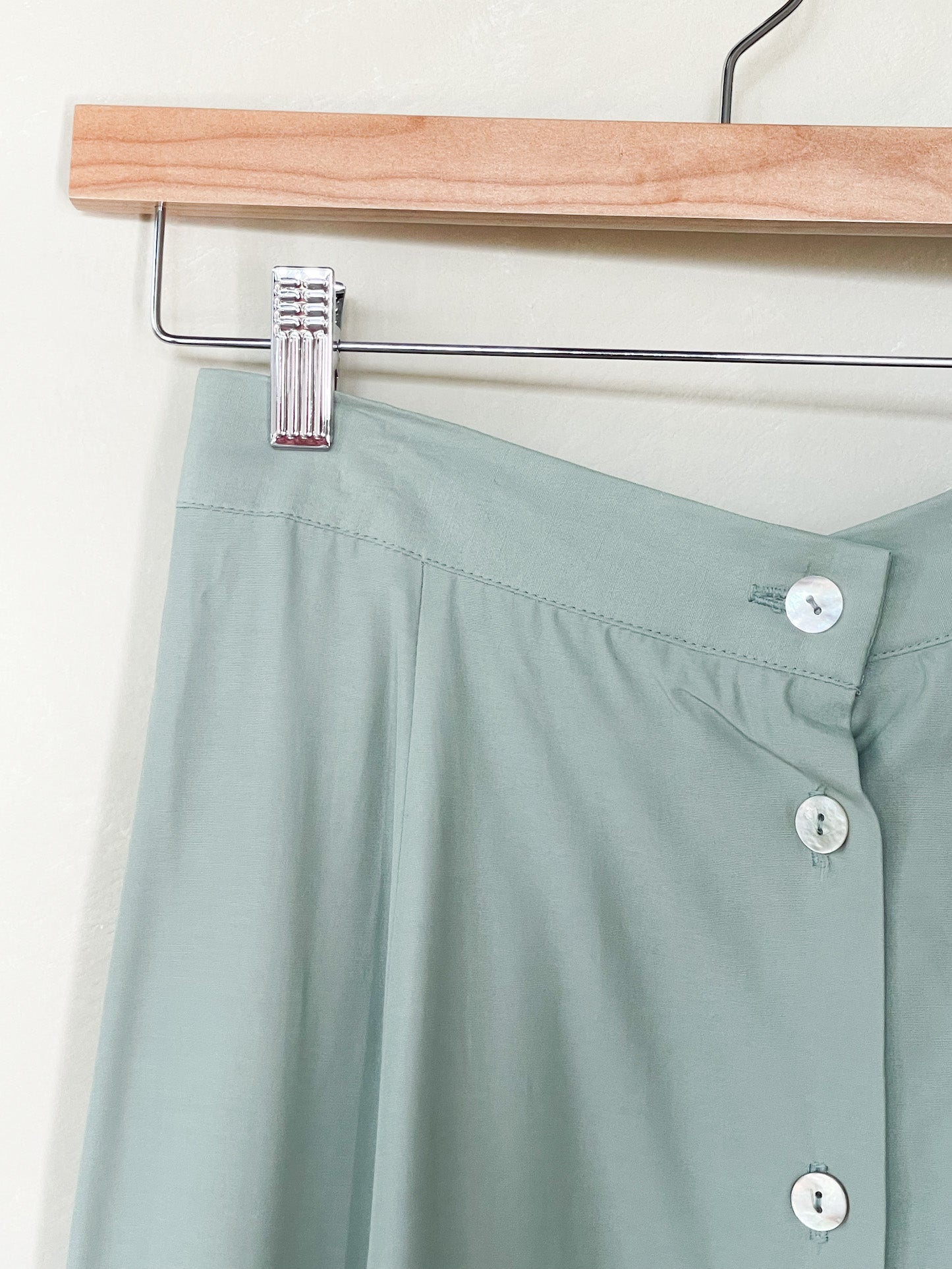 Vintage Green Button Down Skirt