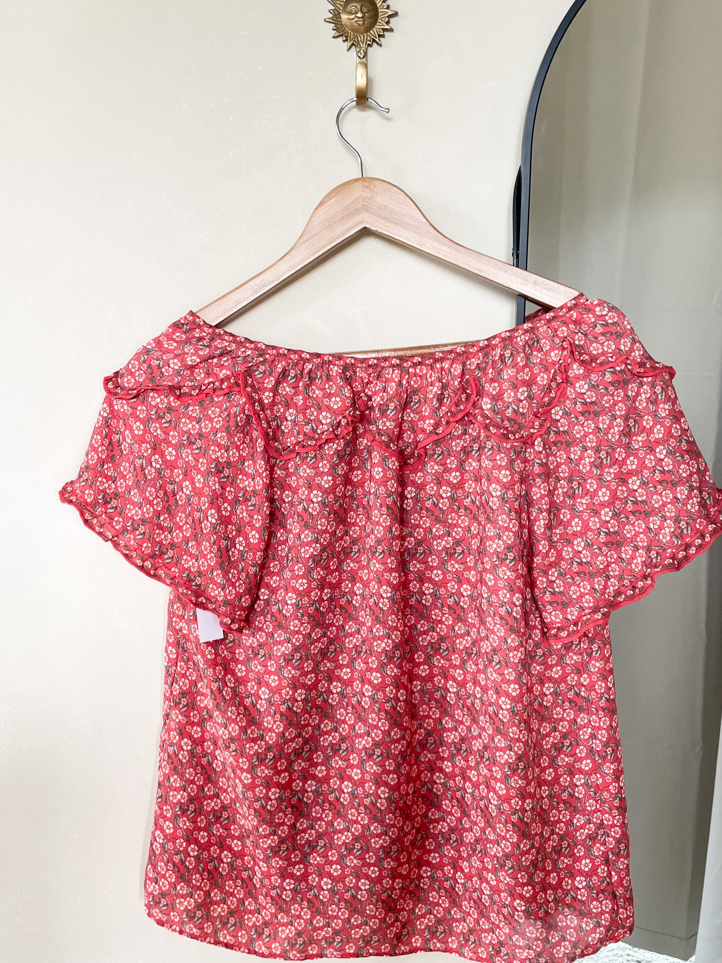 Floral Ruffled Top