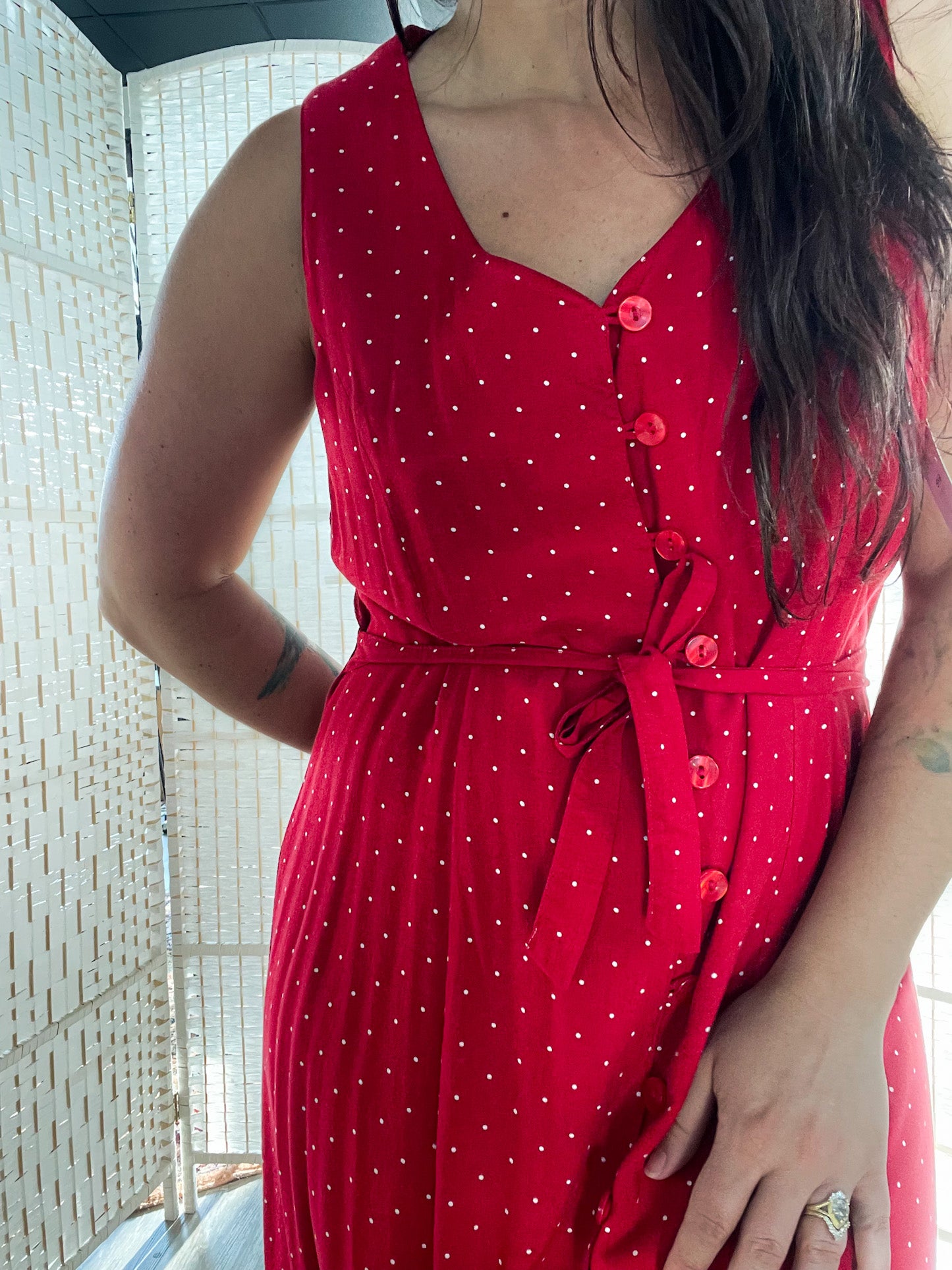 Vintage 90s Polka Dot Dress