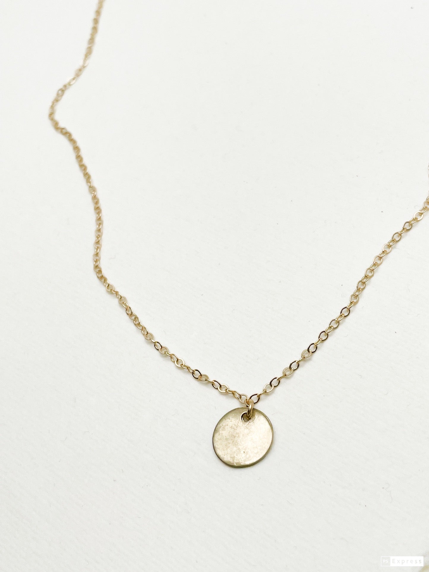 Minimalist Gold Circle Necklace