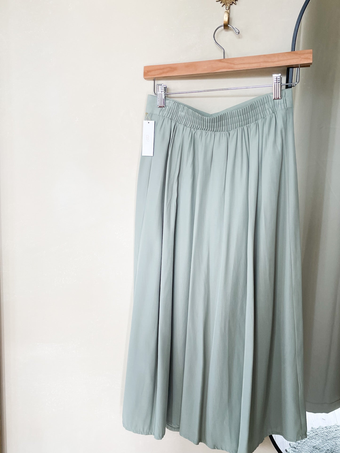 Vintage Green Button Down Skirt