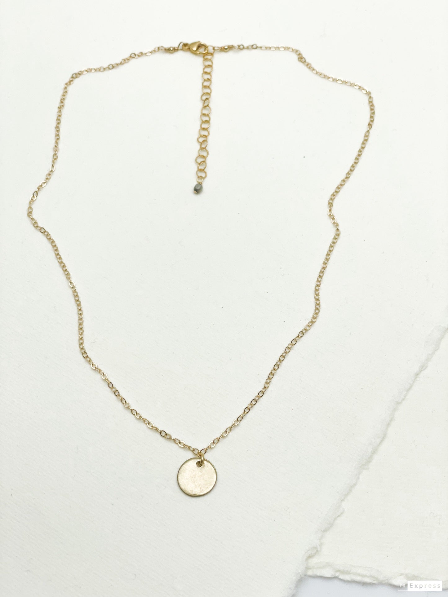 Minimalist Gold Circle Necklace