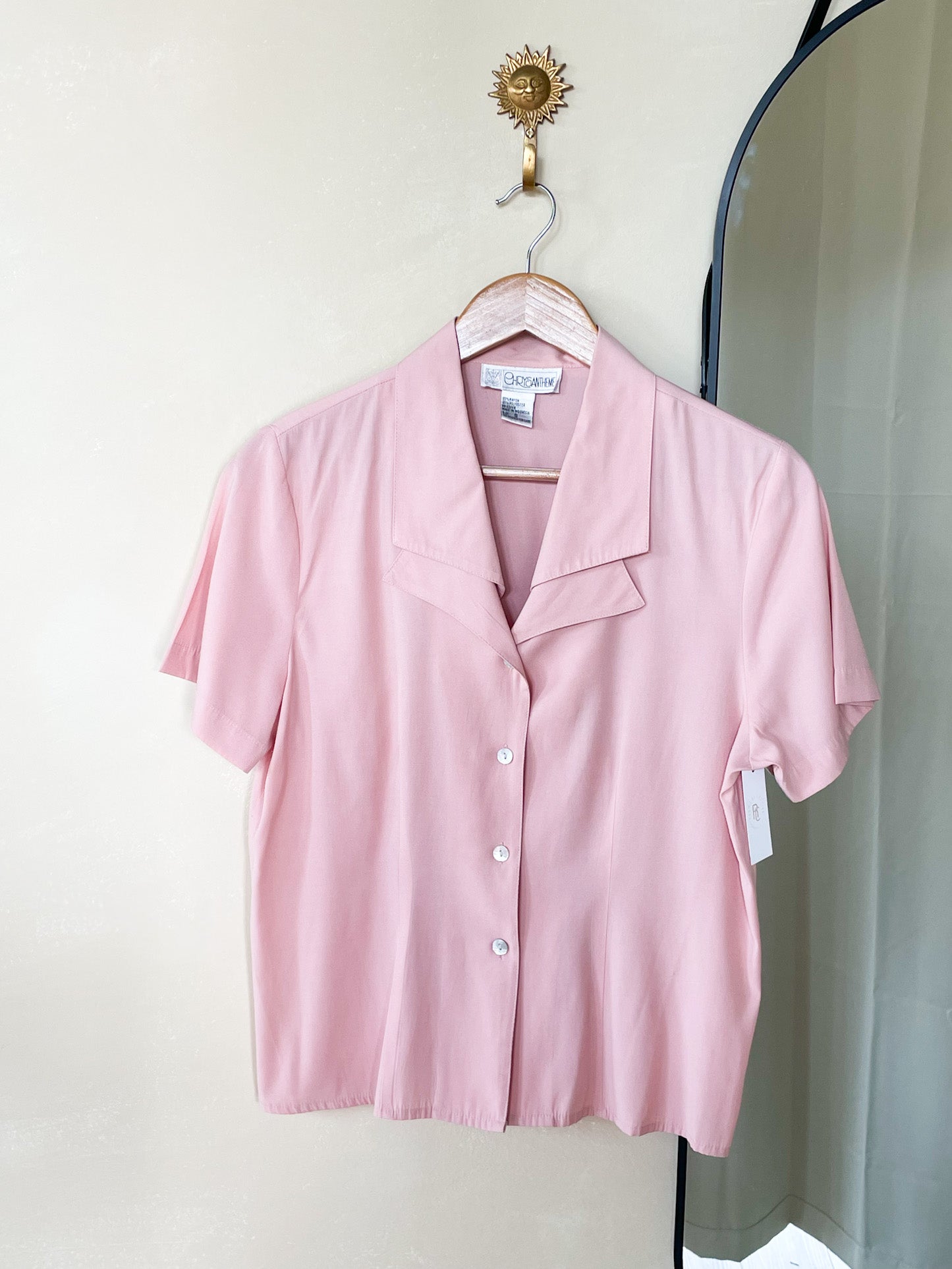 Vintage 70s Pink Blouse